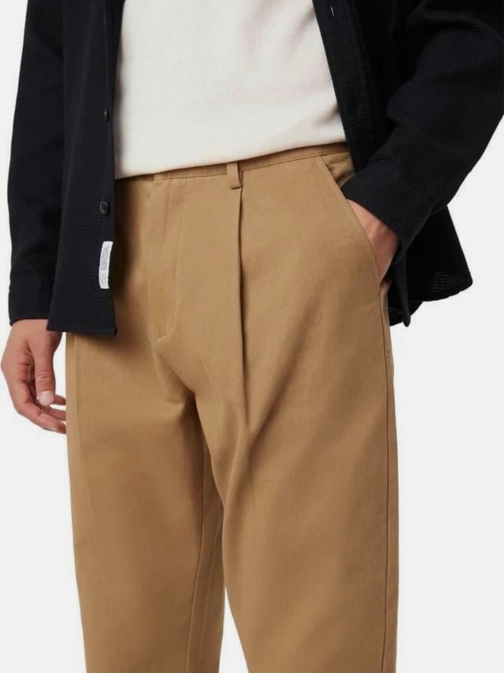 Frank & Oak Men's Medium Tan Khaki Chinos Pants Sz 33 100% organic cotton work